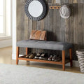 Gray & Oak Finish Bench