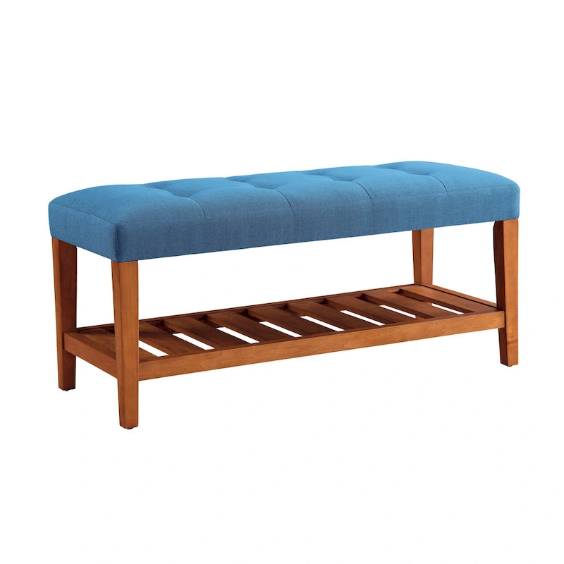 Gray & Oak Finish Bench