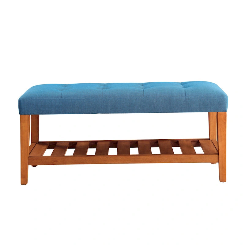 Gray & Oak Finish Bench