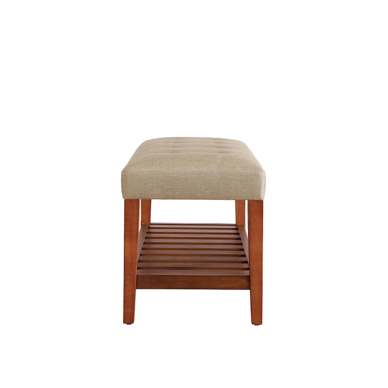 Gray & Oak Finish Bench