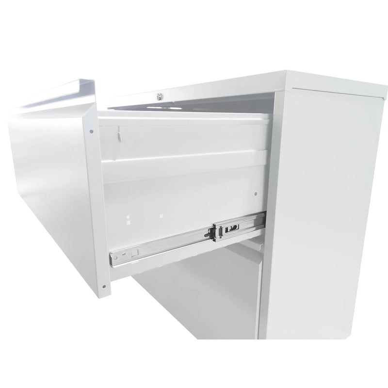 4 Drawer Metal Vertical File Cabinet with Lock Office Home Steel Vertical File Cabinet for A4 Legal/Letter Size