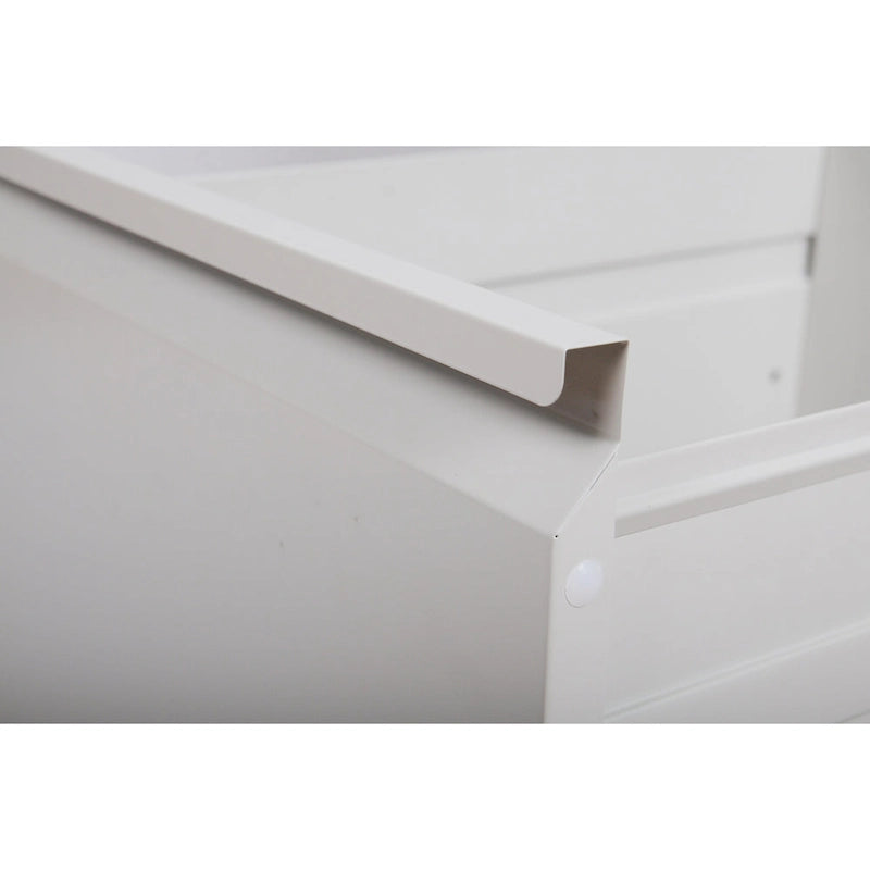 4 Drawer Metal Vertical File Cabinet with Lock Office Home Steel Vertical File Cabinet for A4 Legal/Letter Size