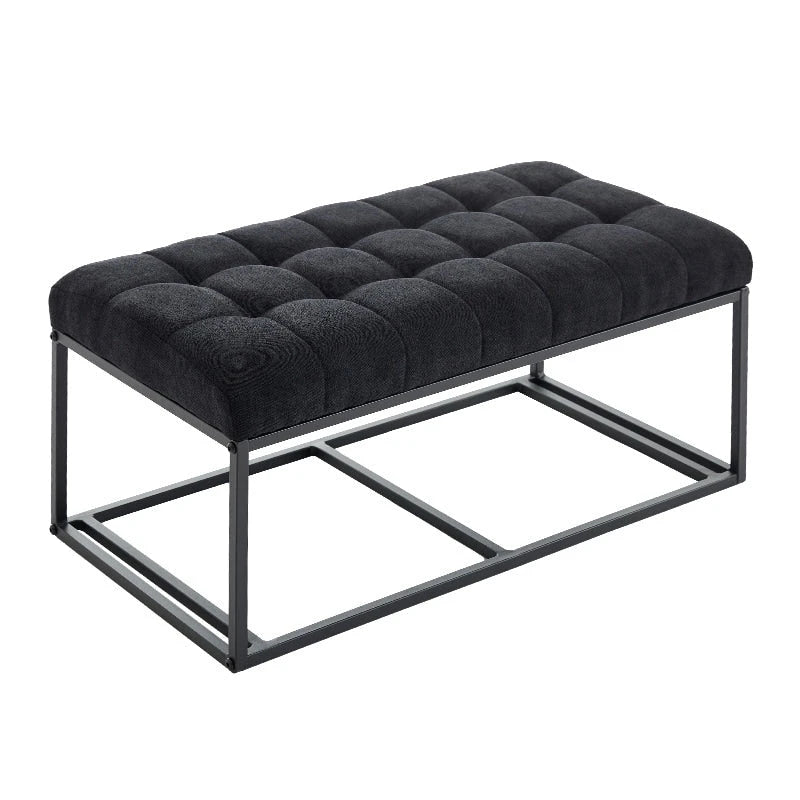 Storage Ottoman Bench, Foot Rest with Legs, 16 x 30 x 16.1 Inches, End of Bed Bench, Storage Chest, Load up to 660 lb