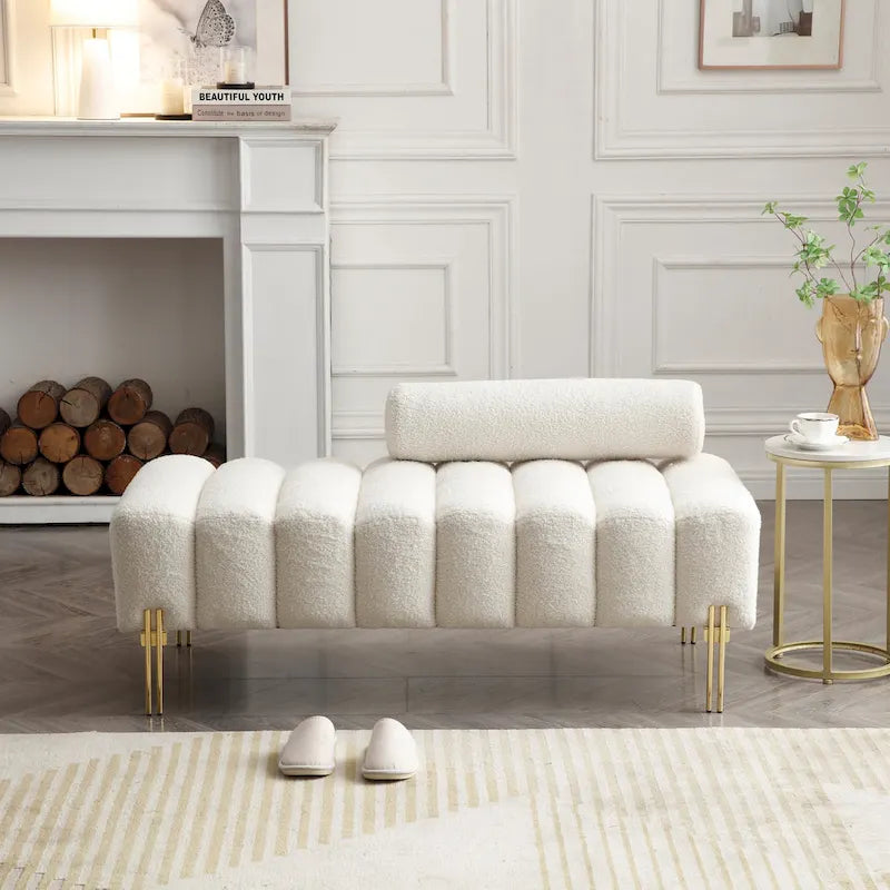 Width Modern End of Bed Bench