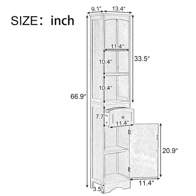 Tall Bathroom Cabinet