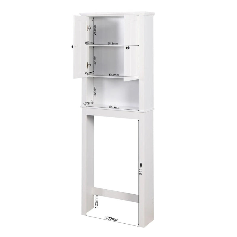 Merax Bathroom Wooden Over-The-Toilet with Adjustable Shelf