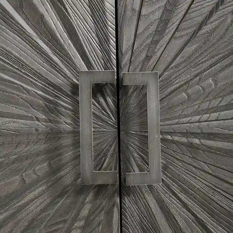 Uttermost Shield Grey Oak 2-door Cabinet