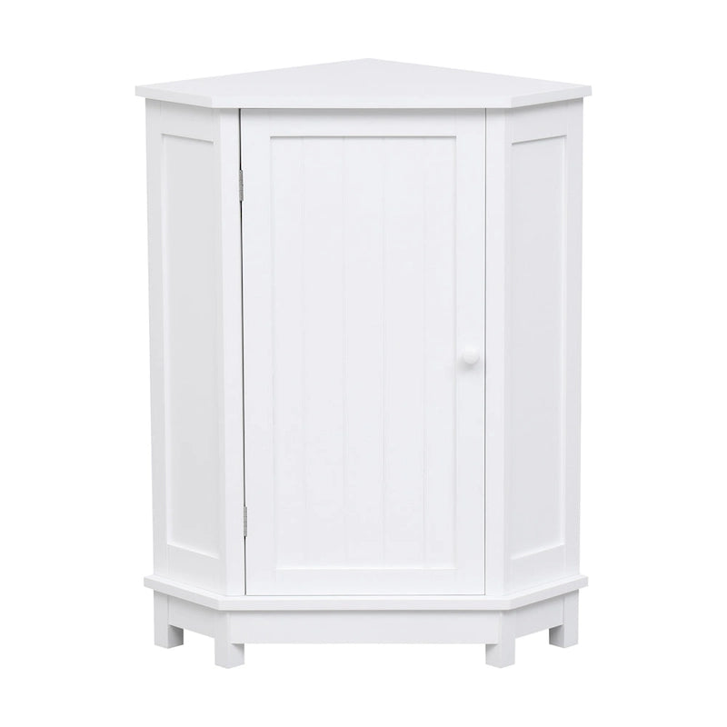 Triangle Corner Storage Cabinet with Shelf - N/A
