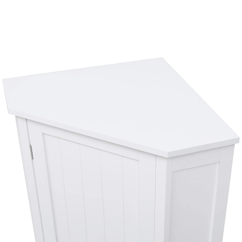 Triangle Corner Storage Cabinet with Shelf - N/A