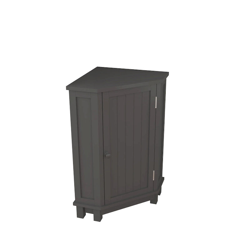 Triangle Corner Storage Cabinet with Shelf - N/A