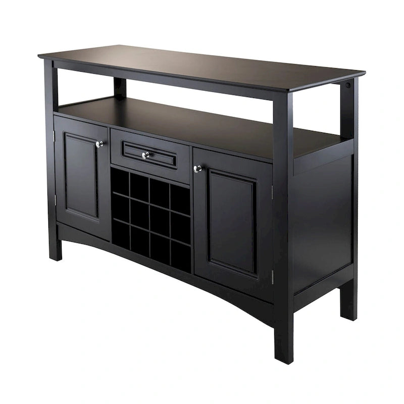 Jasper Buffet Cabinet, Black - 45.75 x 15.75 x 32.13 inches