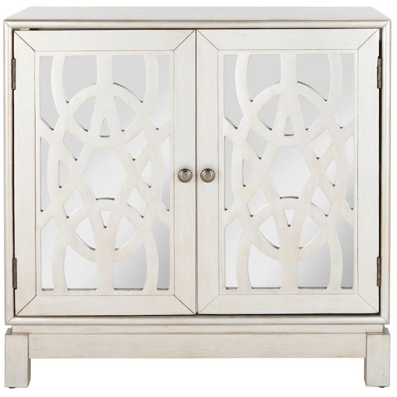 SAFAVIEH Cyntha 2-Door Nickel Storage Chest - 32Wx16Dx33H
