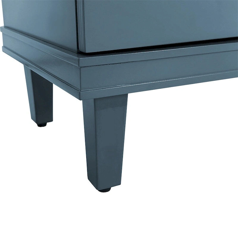 70.07 Wood Storage Cabinet with 4 Doors and Adjustable Shelves