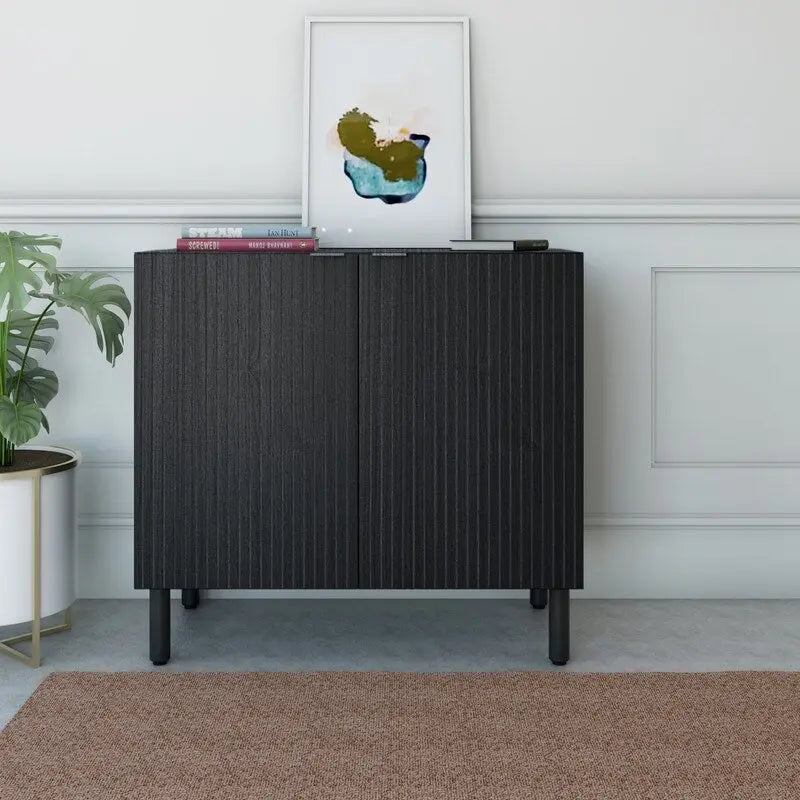 Merk Black Cabinet 2 Door