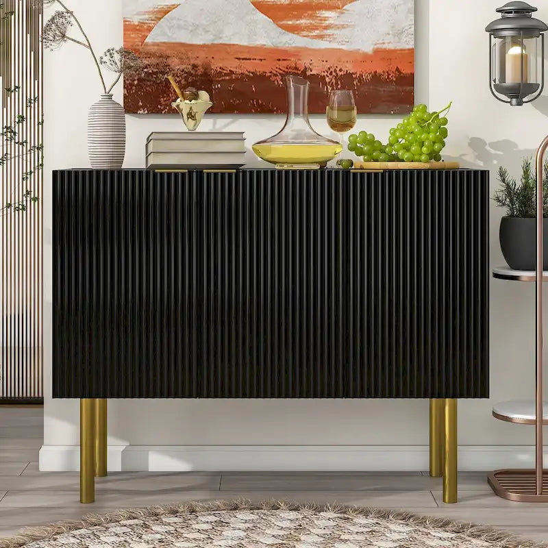 Modern Simple Sideboard Cabinet with Adjustable Shelves for Living Room, Dining Room