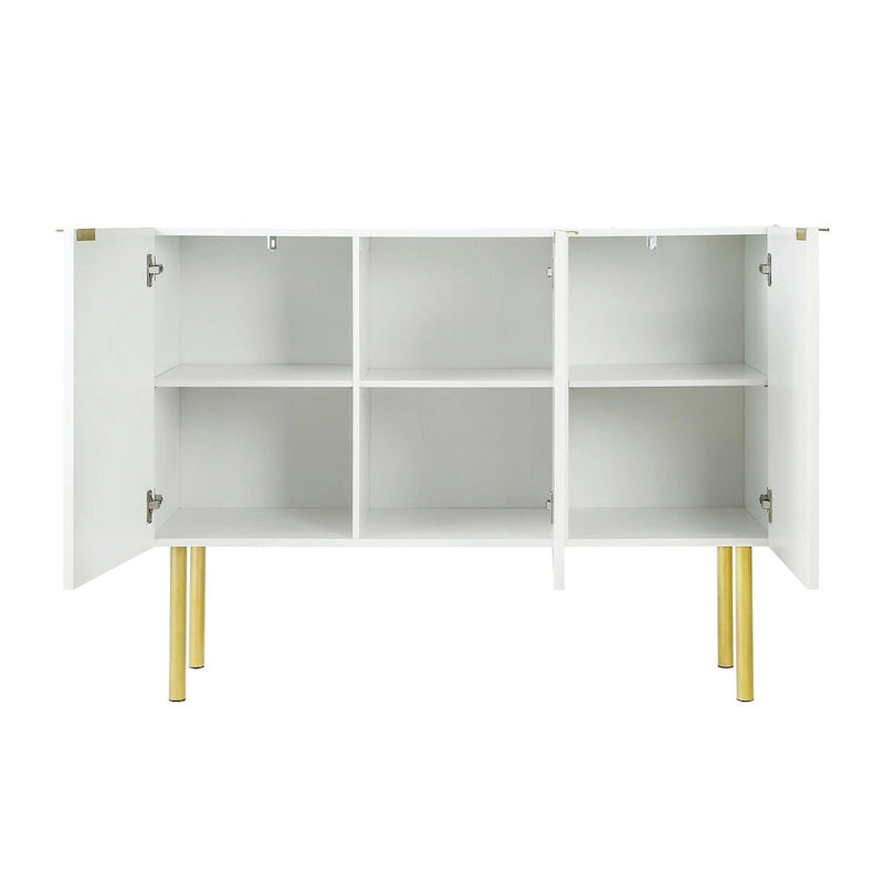 Modern Simple Sideboard Cabinet with Adjustable Shelves for Living Room, Dining Room