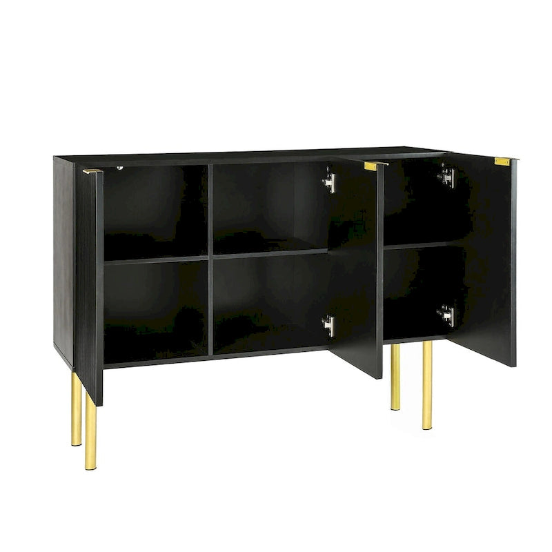 Modern Simple Sideboard Cabinet with Adjustable Shelves for Living Room, Dining Room