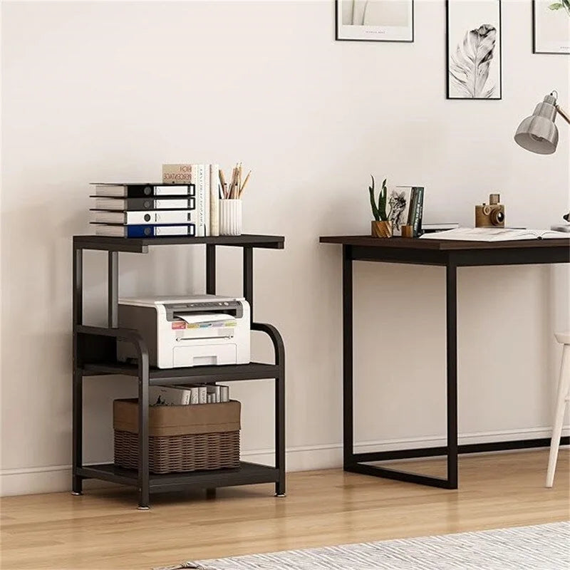 Printer Stand, 3 Shelf Printer Table with Wheels - 20.08 x 15.75 x 30.12