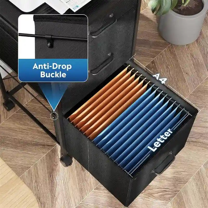 Mobile File Cabinet Dresser for Bedroom with 3 Drawers - 15.7D x 15.4W x 29.5H