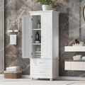 Tall Storage Cabinet with Two Drawers