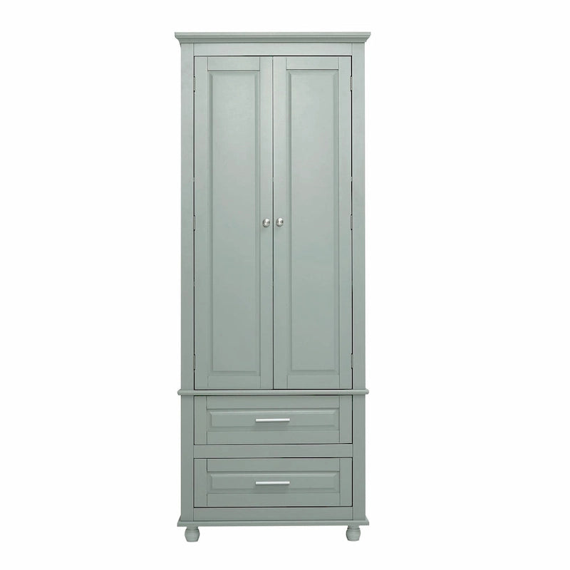 Tall Storage Cabinet with Two Drawers