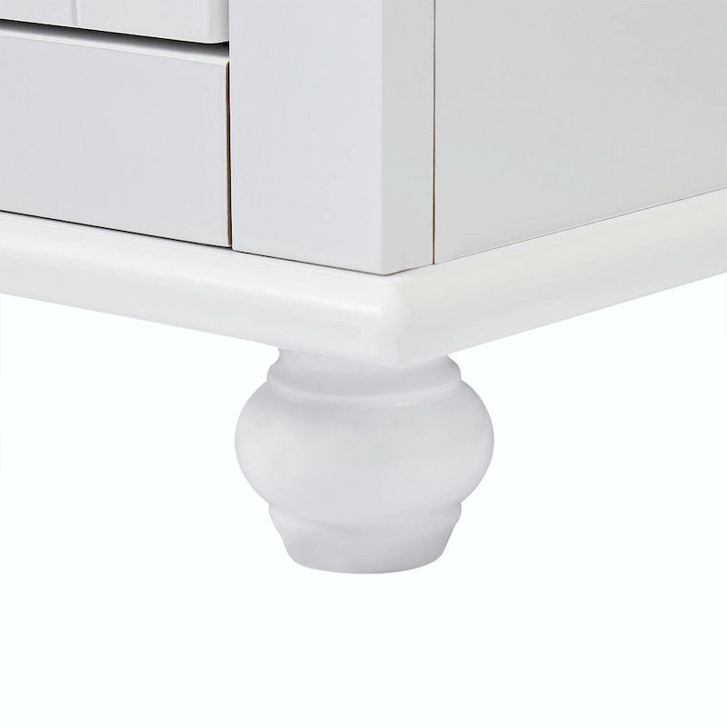Tall Storage Cabinet with Two Drawers