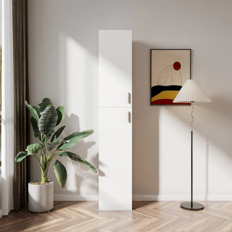 Freestanding Cabinet with Inadjustable Shelves - 13.78*11.50*74.80