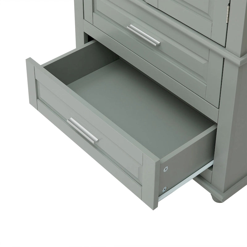 Bathroo Storage Cabinet with Two Drawers