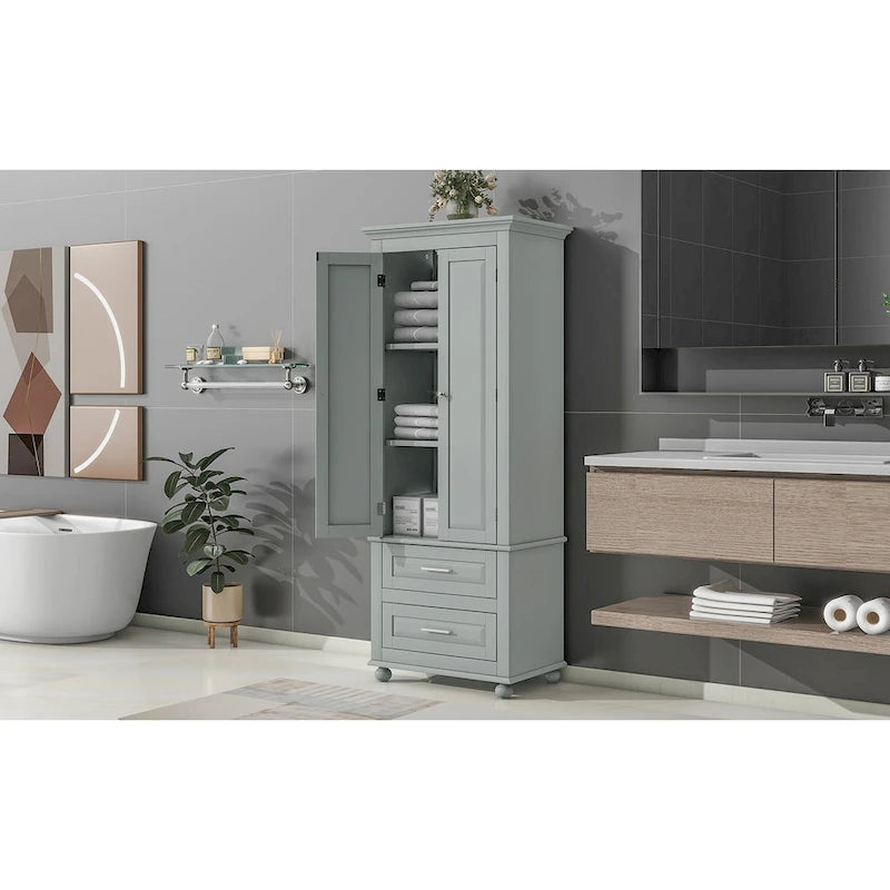 Bathroo Storage Cabinet with Two Drawers