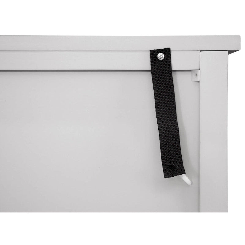 Light Grey 30.71 in. H Storage Cabinet with Shelves - 31.50 x 14.97