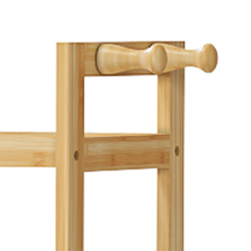 Over Toilet Shelf Space-saving Bamboo Bathroom Cabinet Rack Adjustable